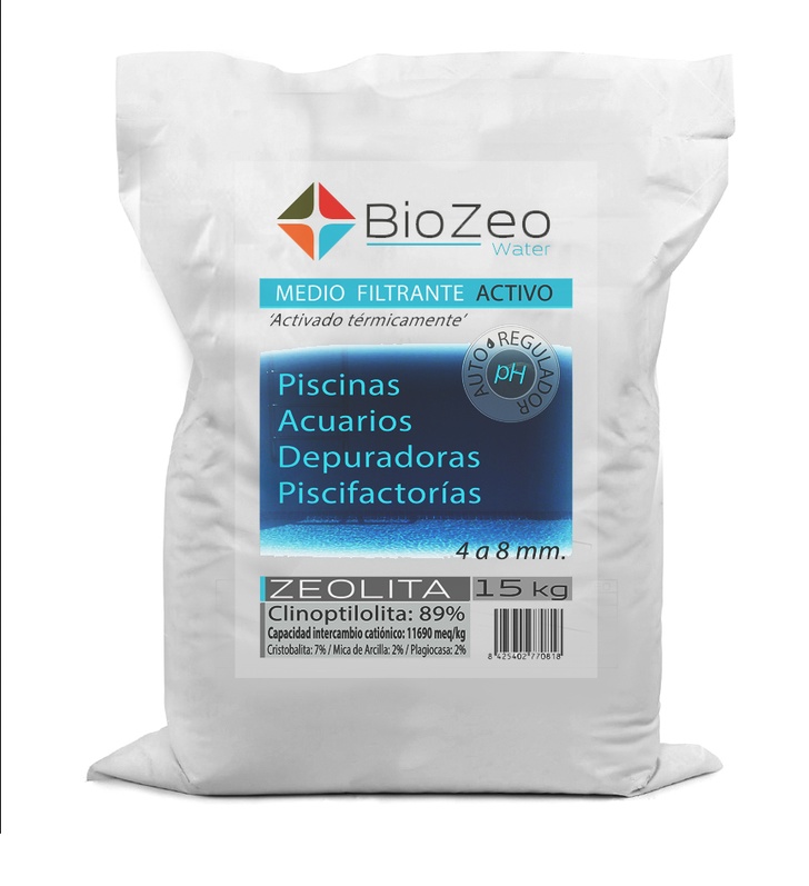 BioZeo® WATER de 4 a 8 mm, saco de 15 Kg