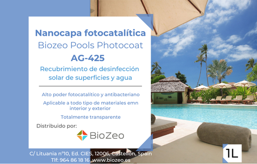 Nanocapa PHOTOCOAT AG425 ANTIMICROBIANA .- Botella 1 litro